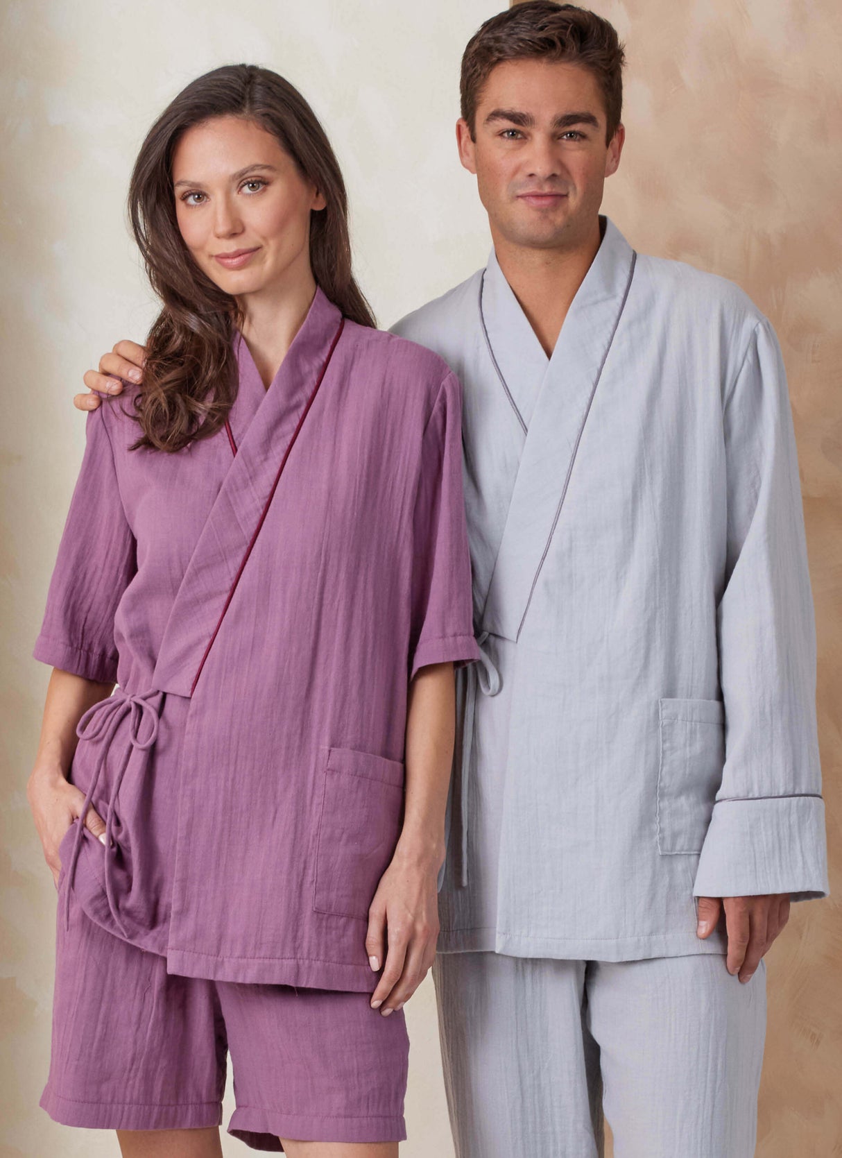 Patron Vogue n°2168 – Peignoir kimono, pantalon et short de pyjama