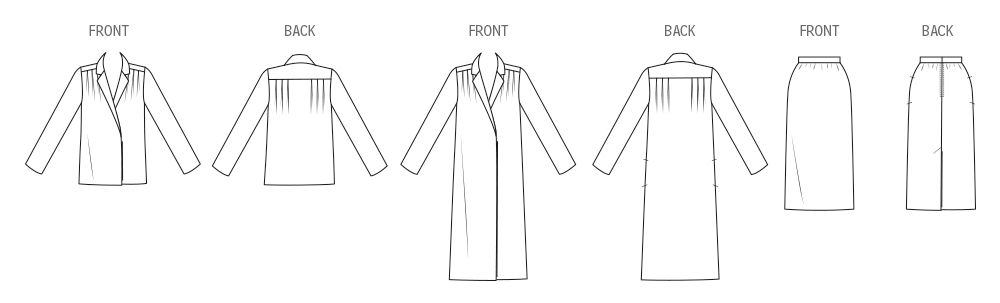 Patron Vogue n°2171 – Robe, haut et jupe vintage années 1970