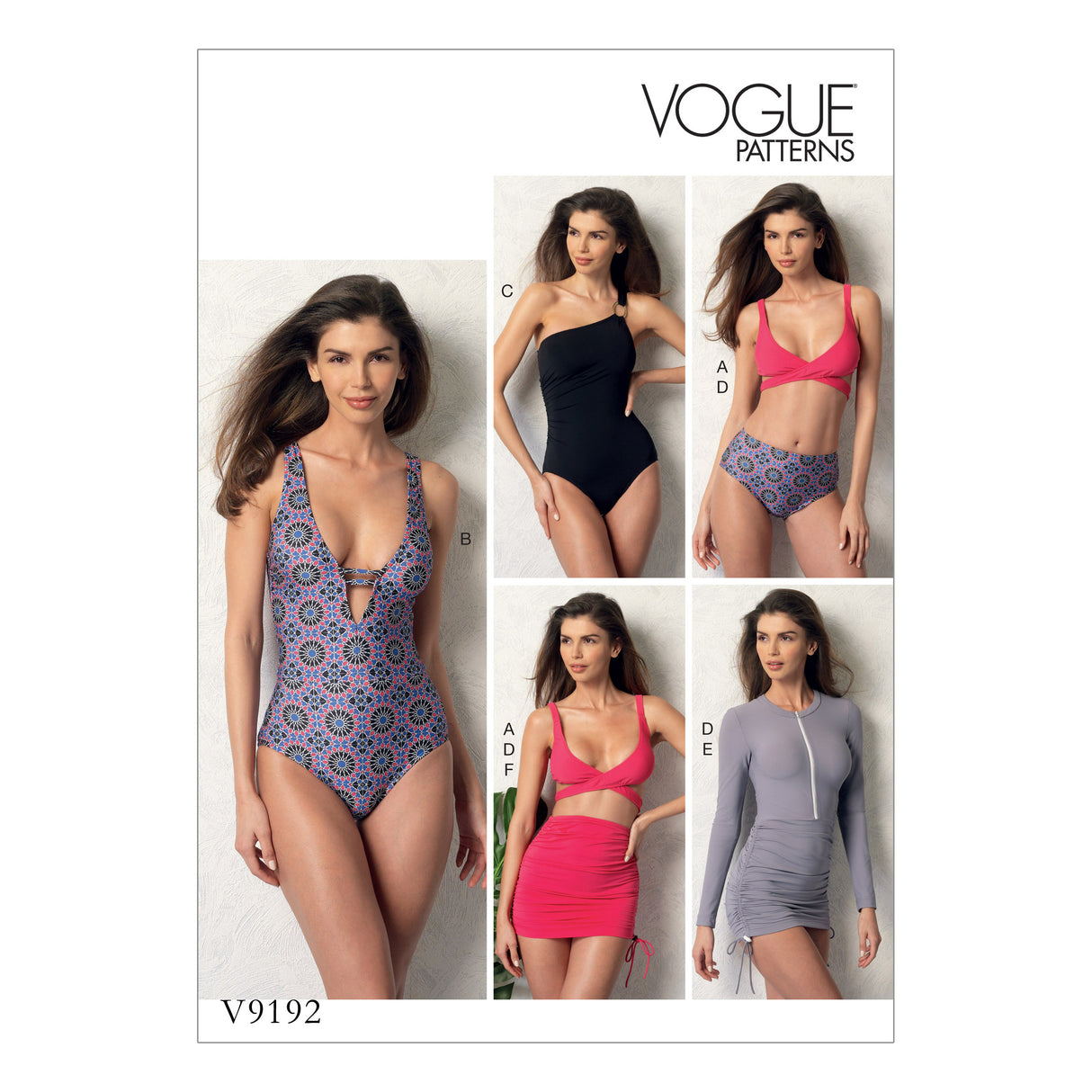 Patron Vogue n°9192 - Maillots de bain et sortie de bain