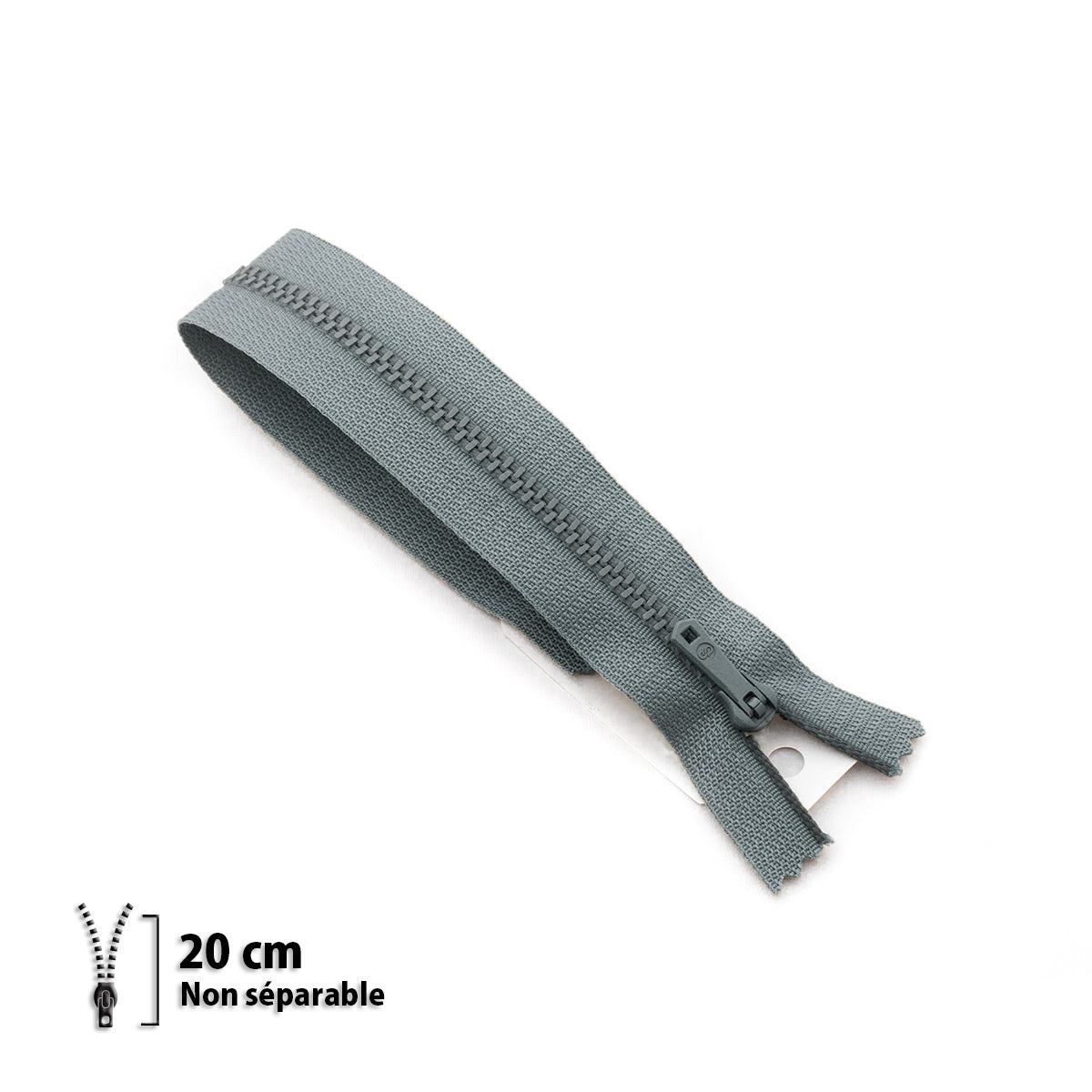 Fermeture éclair non séparable Prym Z13 gris foncé – maille métallique 4 mm