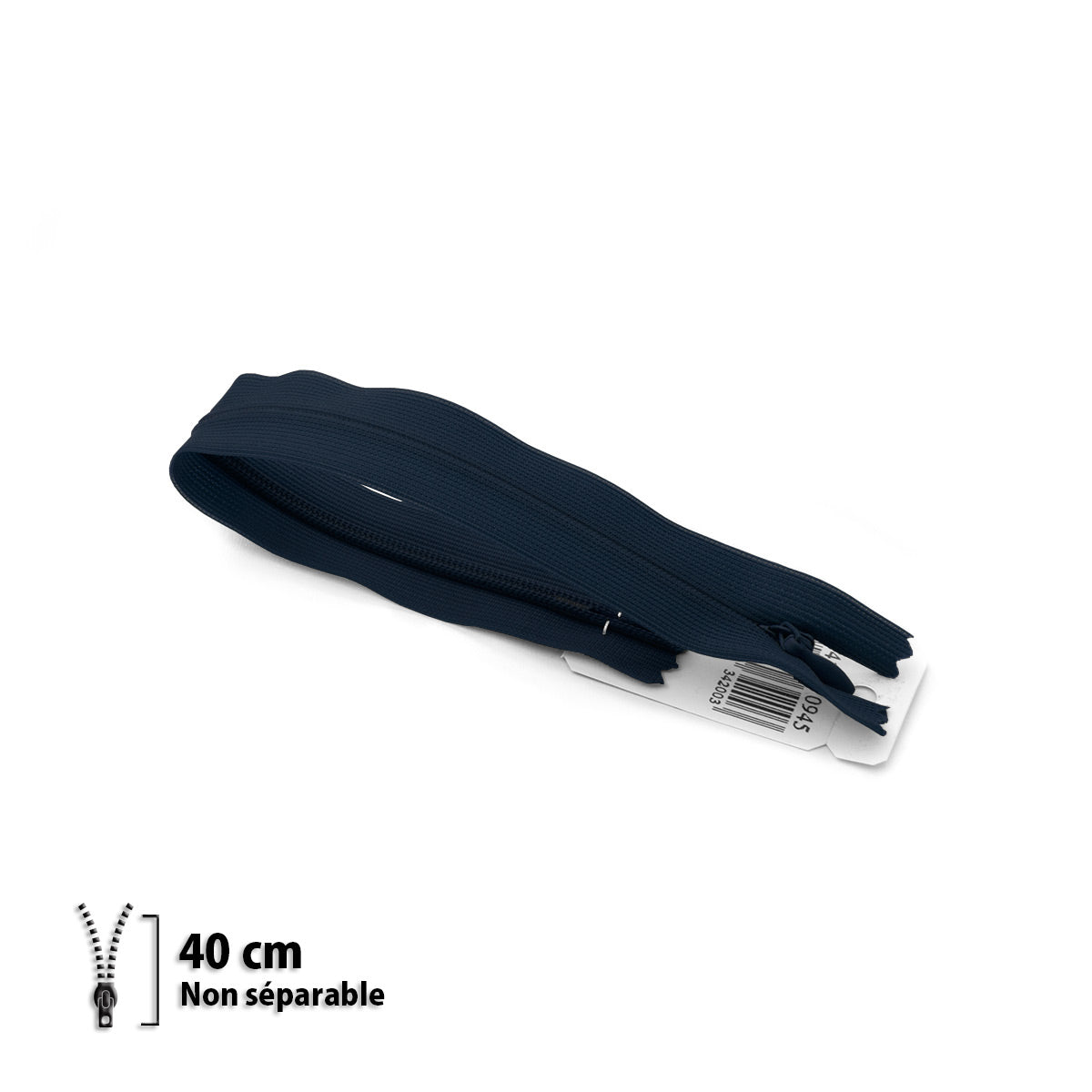 Fermeture éclair invisible non séparable Prym Z41 marine – maille 4 mm