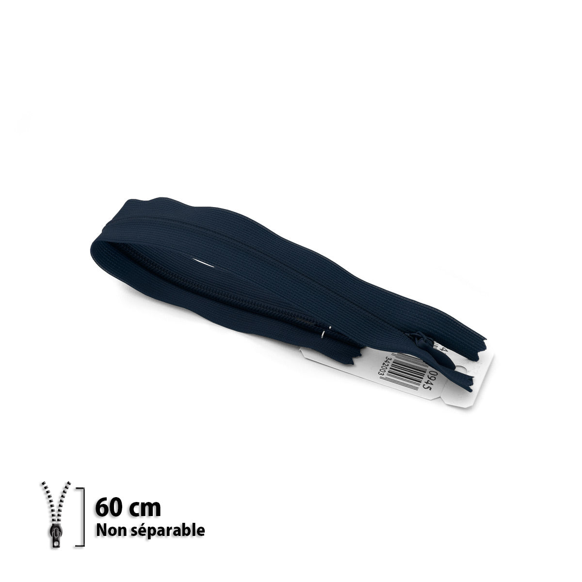 Fermeture éclair invisible non séparable Prym Z41 marine – maille 4 mm