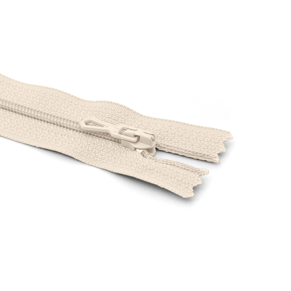 Fermeture éclair non séparable Prym Z51 blanc cassé – maille nylon 4 mm