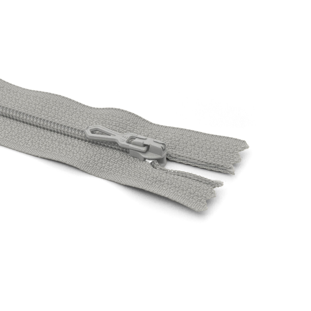 Fermeture éclair non séparable Prym Z51 gris clair – maille nylon 4 mm