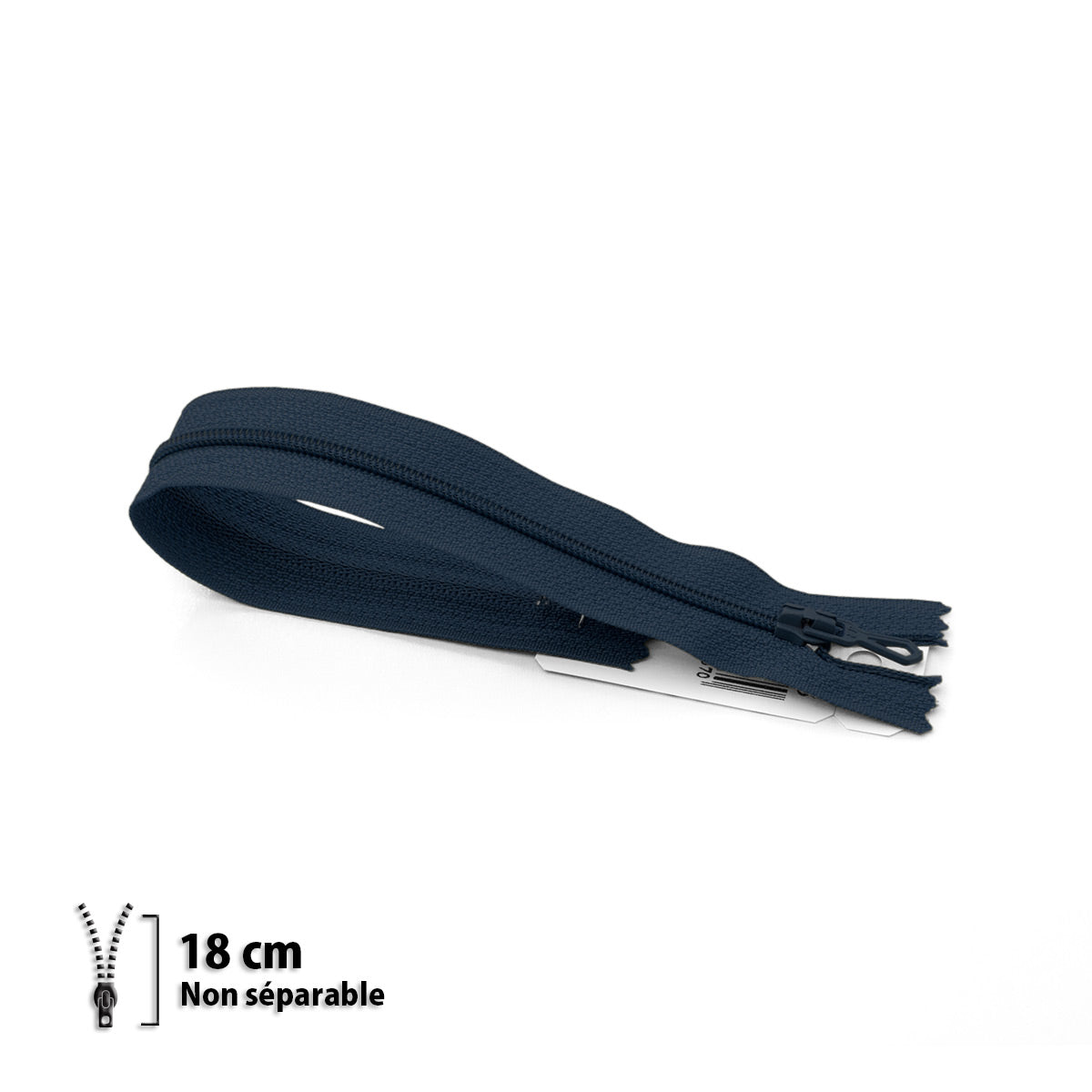 Fermeture éclair non séparable Prym Z51 marine – maille nylon 4 mm
