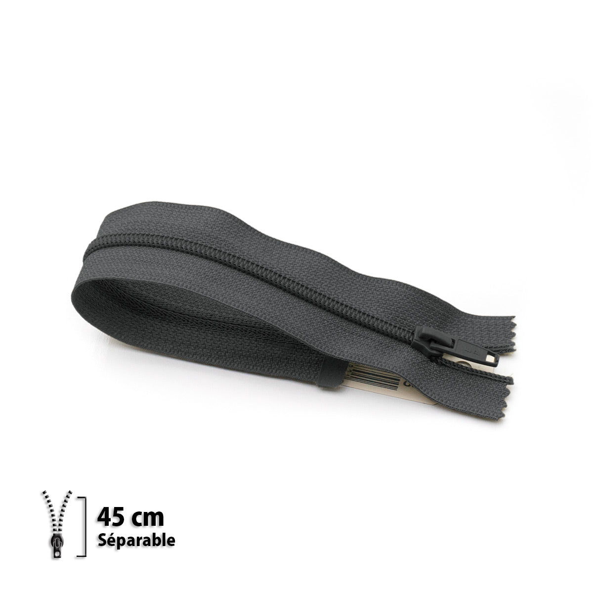 Fermeture éclair séparable Prym Z52 anthracite – maille nylon 6 mm