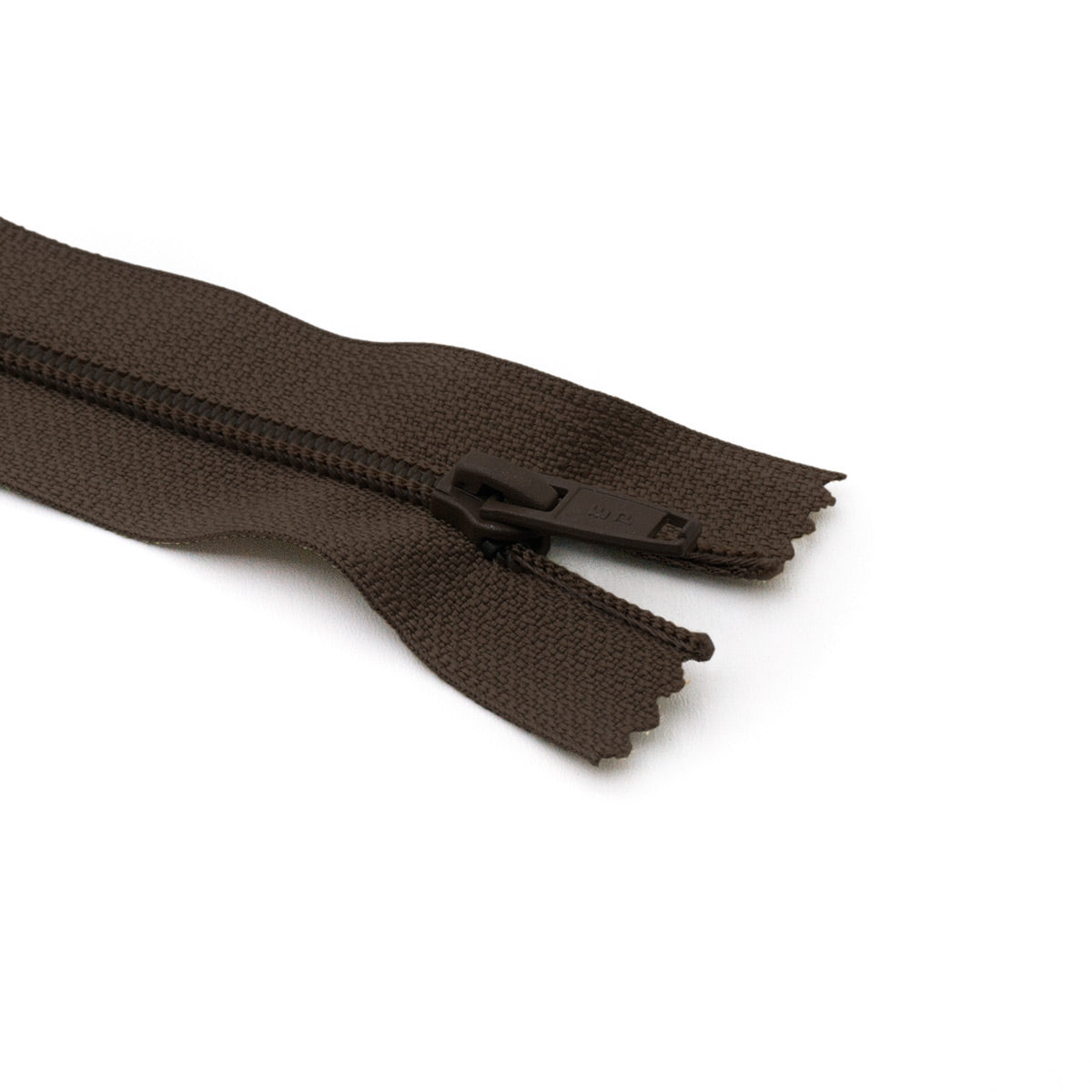 Fermeture éclair séparable Prym Z52 marron – maille nylon 6 mm