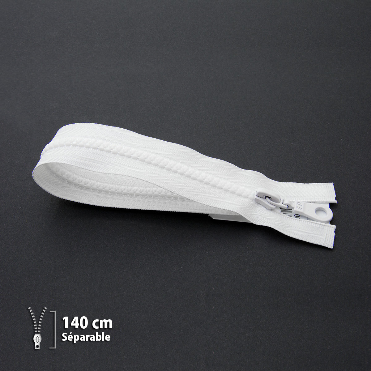 Fermeture Éclair Injectée Séparable Z54 Éclair-Prym – Blanc - maille 6 mm