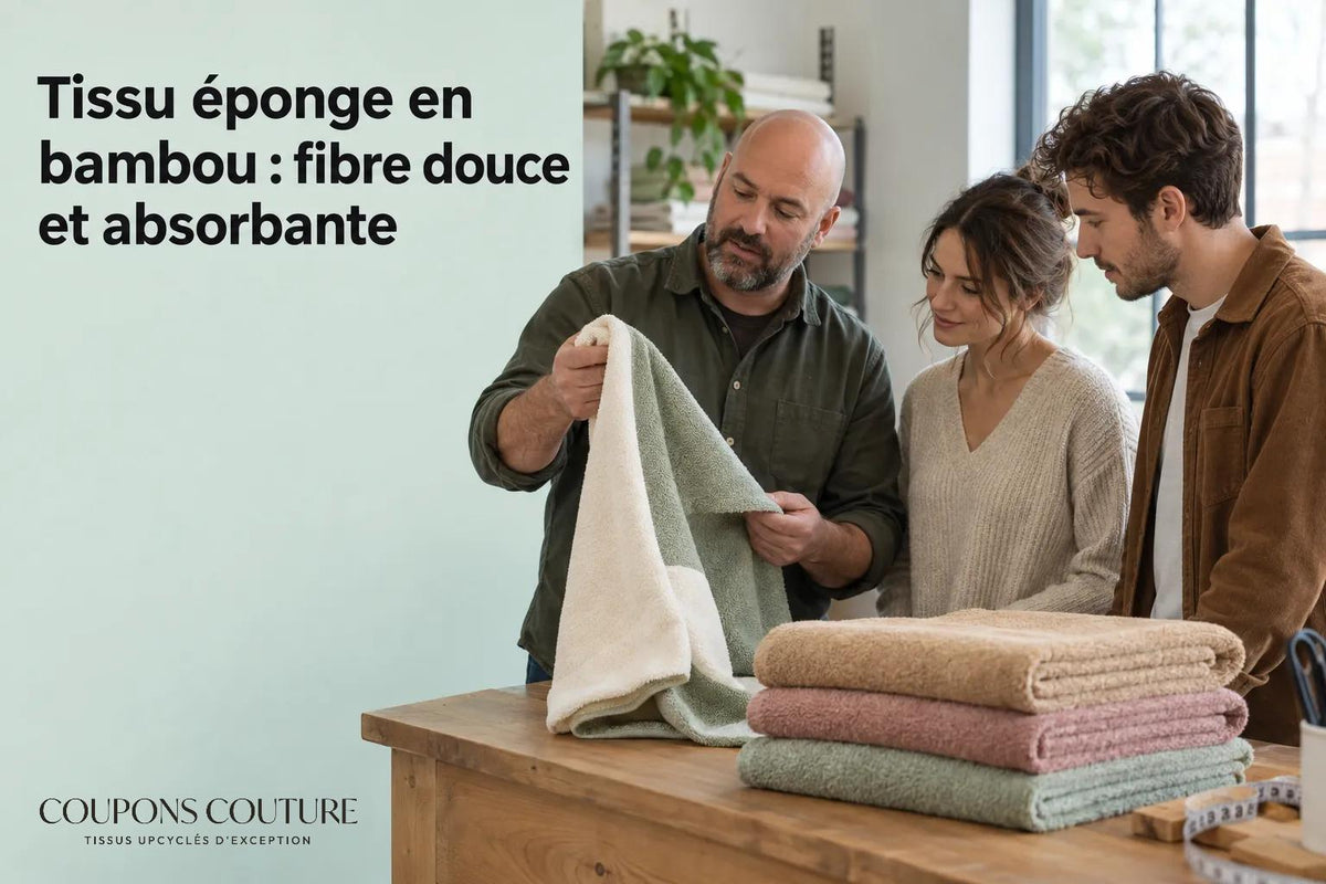Tissu éponge en bambou : fibre douce et absorbante