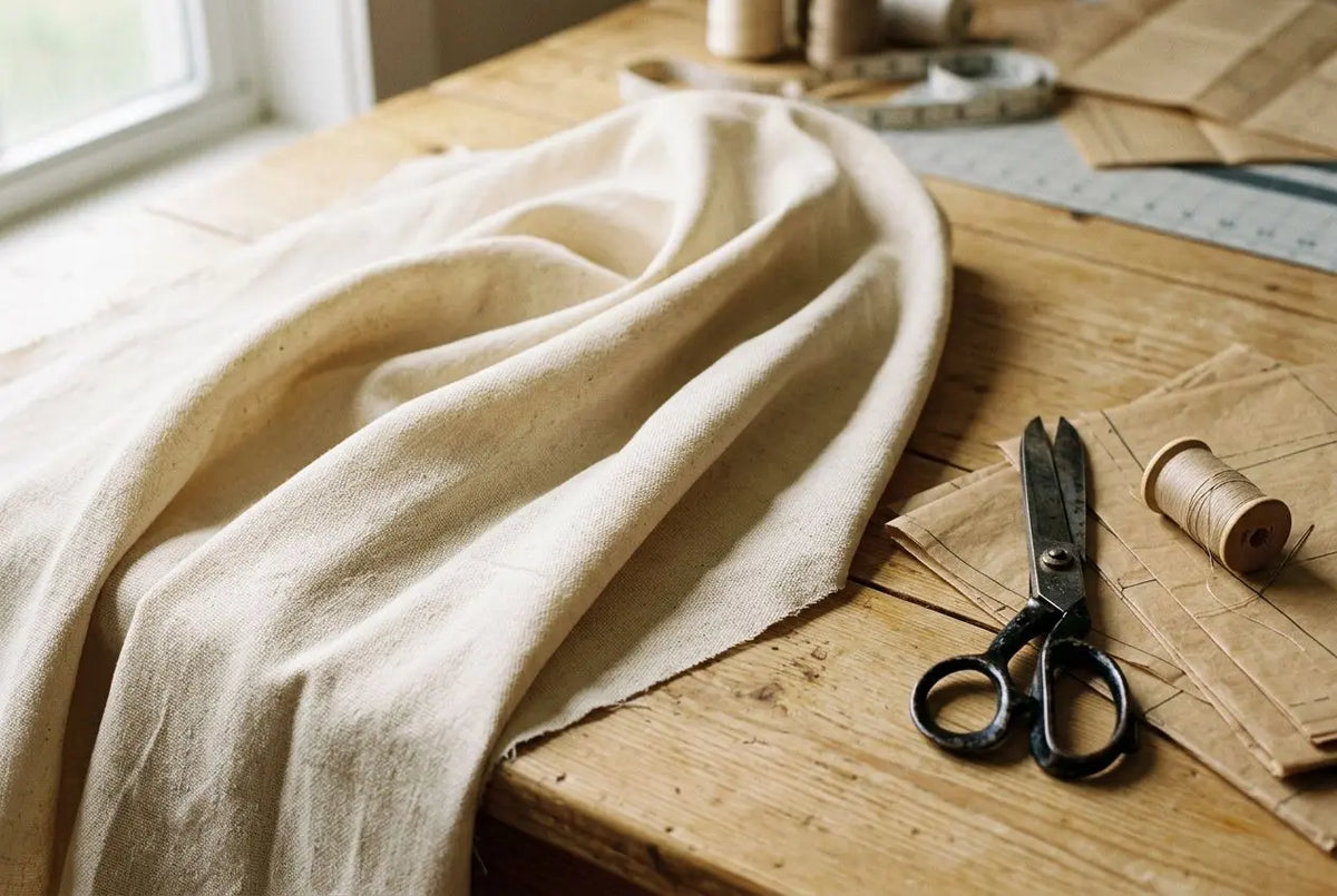 Toile à patron en tissu naturel : achetez en coupon de 3 m
