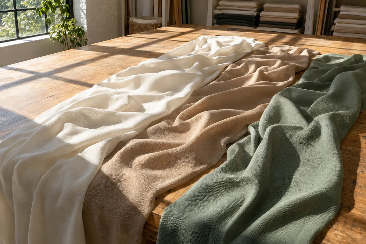 Crêpe matière : soie, viscose ou polyester, que choisir ?