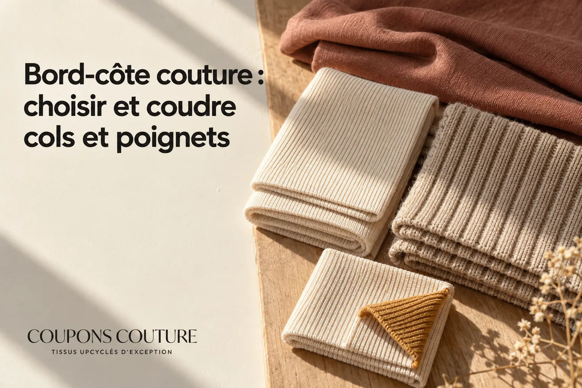 Bord-côte couture : choisir et coudre cols et poignets