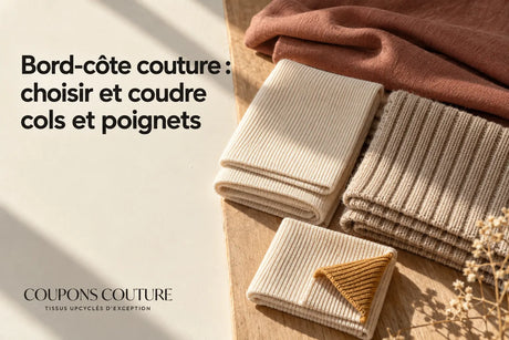 Bord-côte couture : choisir et coudre cols et poignets