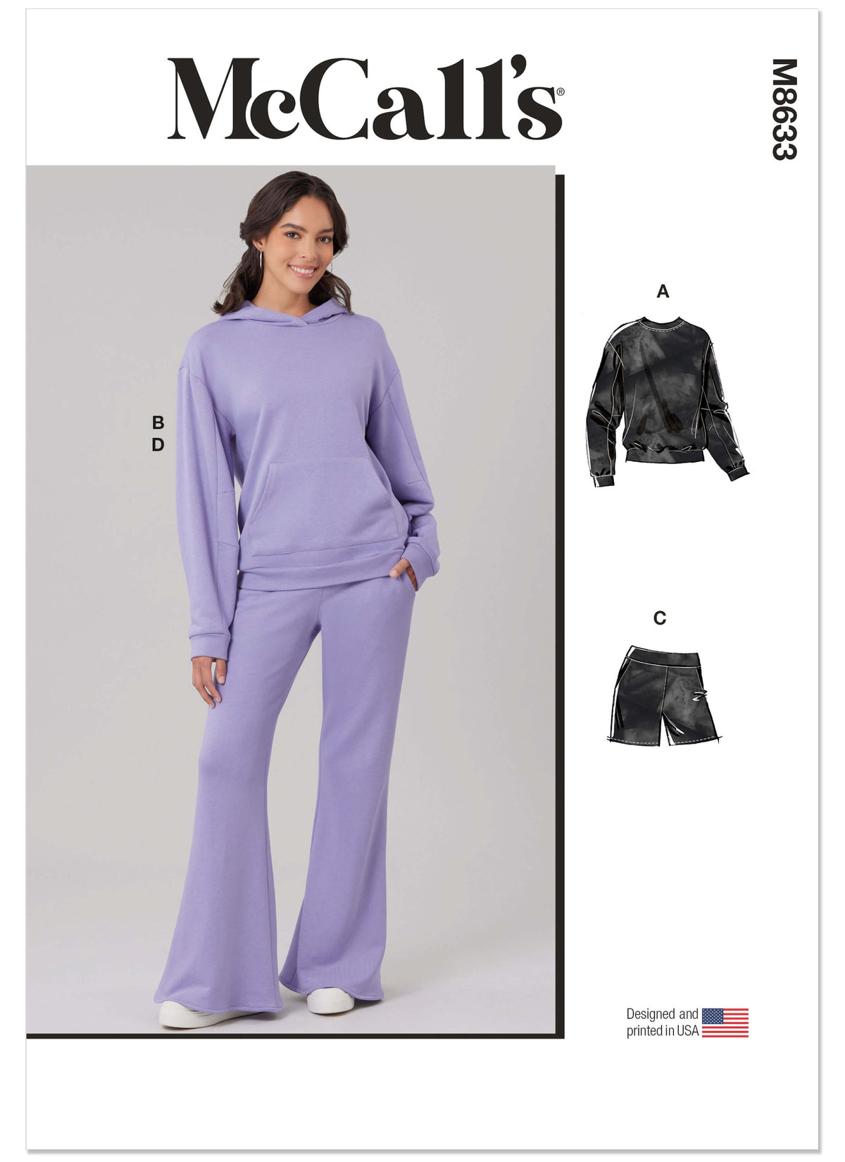 Patron McCall's n°8633 – Sweat-shirt et sweat à capuche