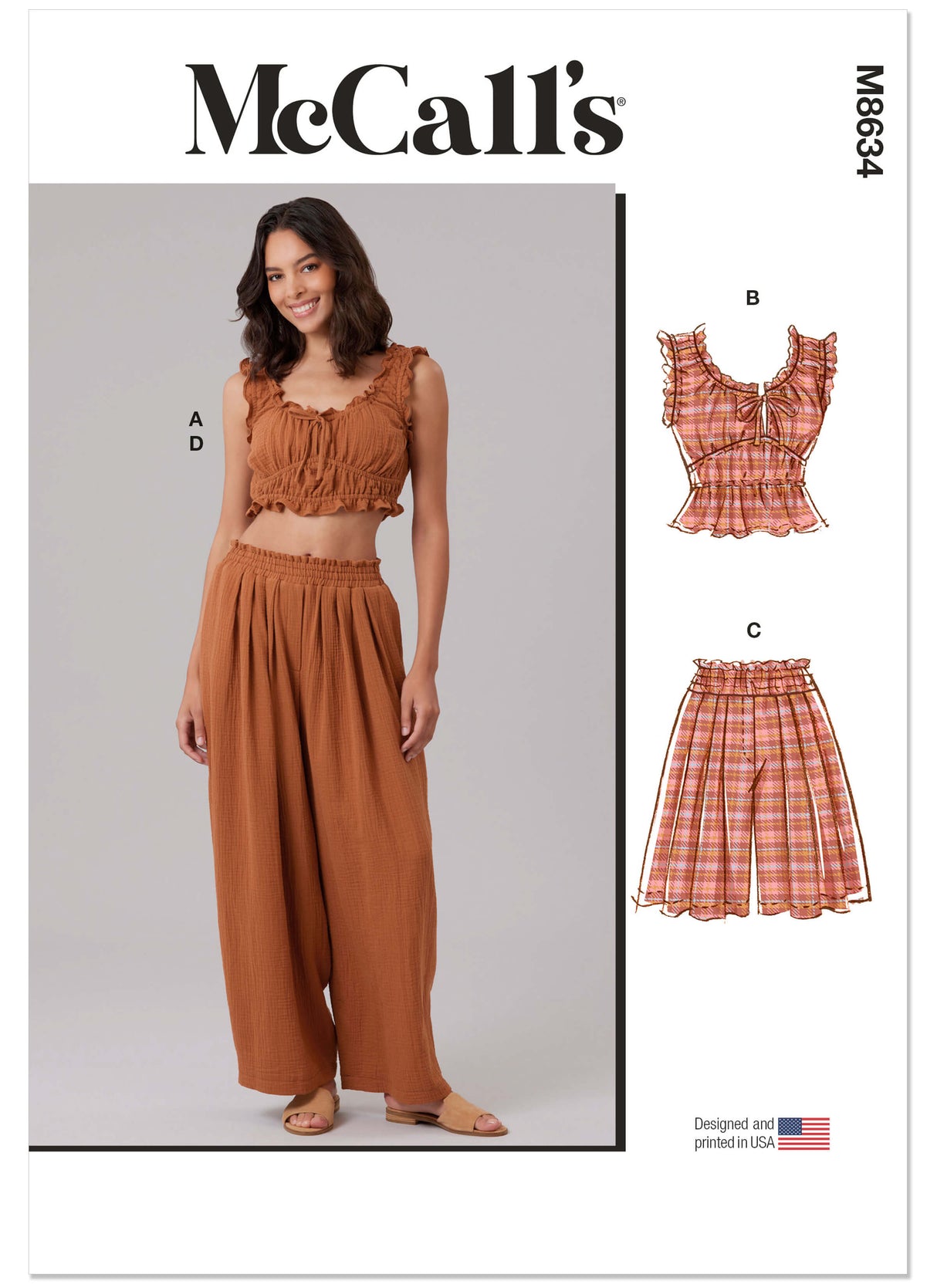 Patron McCall's n°8634 – Short et pantalon ample à plis