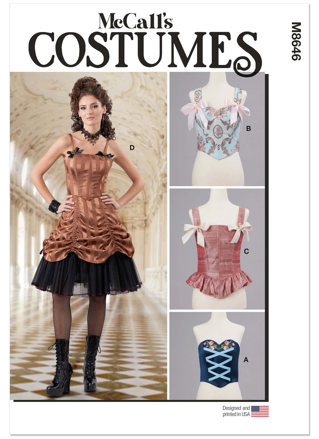 Patron McCall's n°8646 – Corsets baleinés style basque