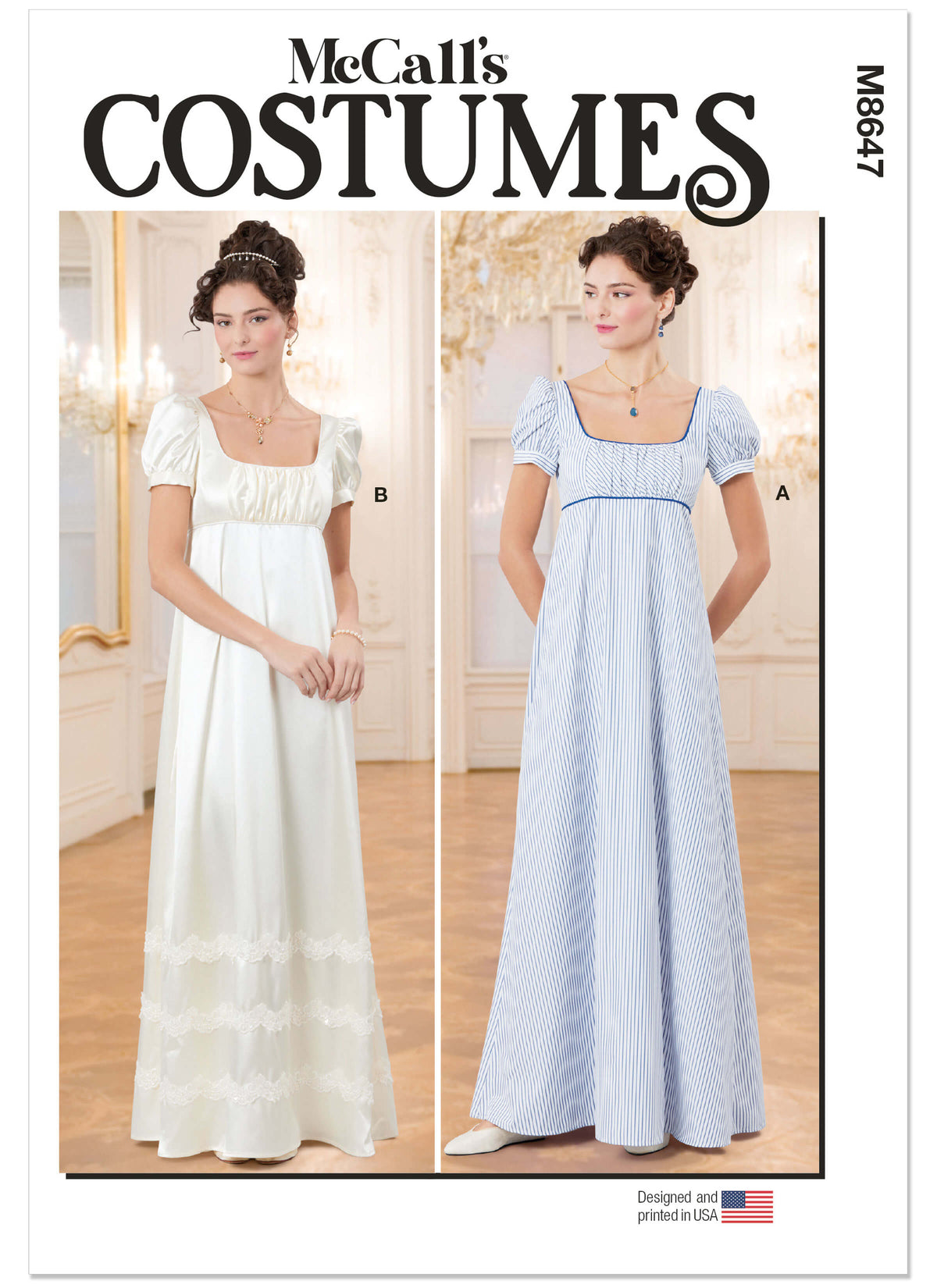 Patron McCall's n°8647 – Robes Régence à taille empire