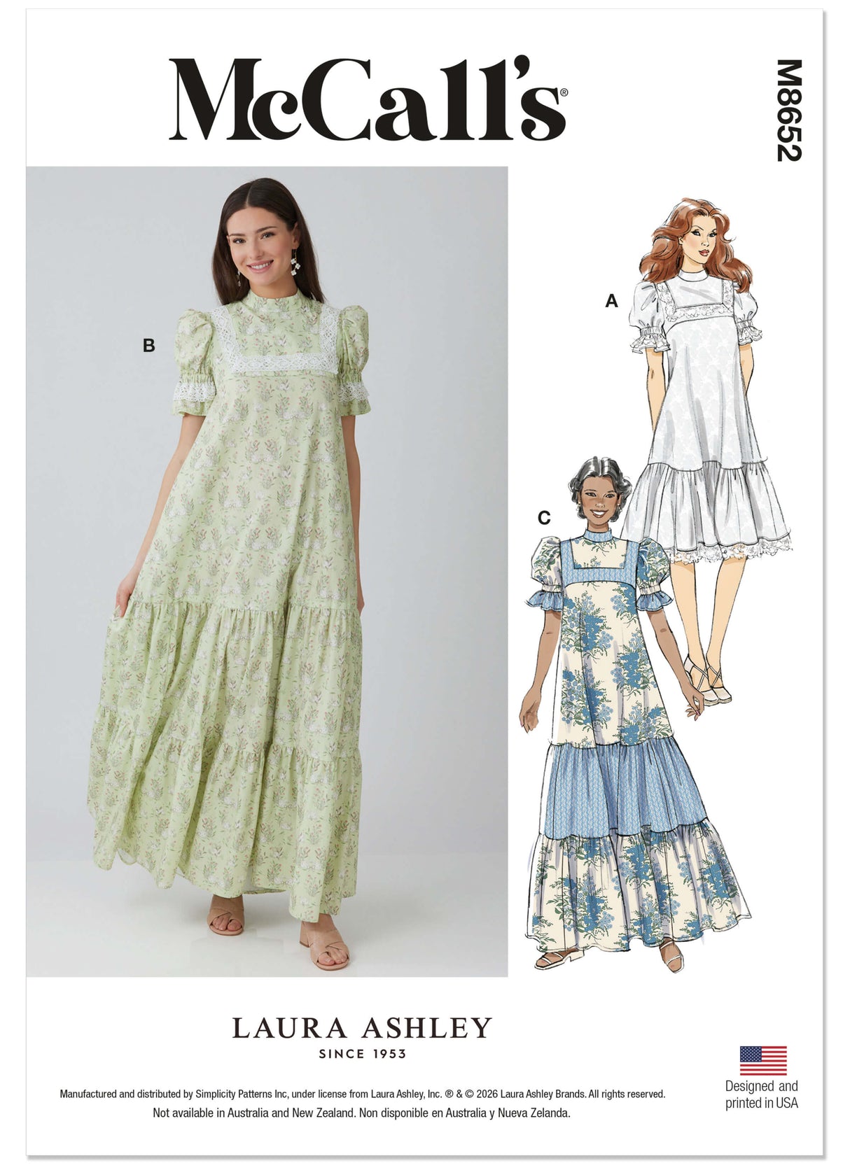 Patron McCall's n°8652 – Robes évasées à volants