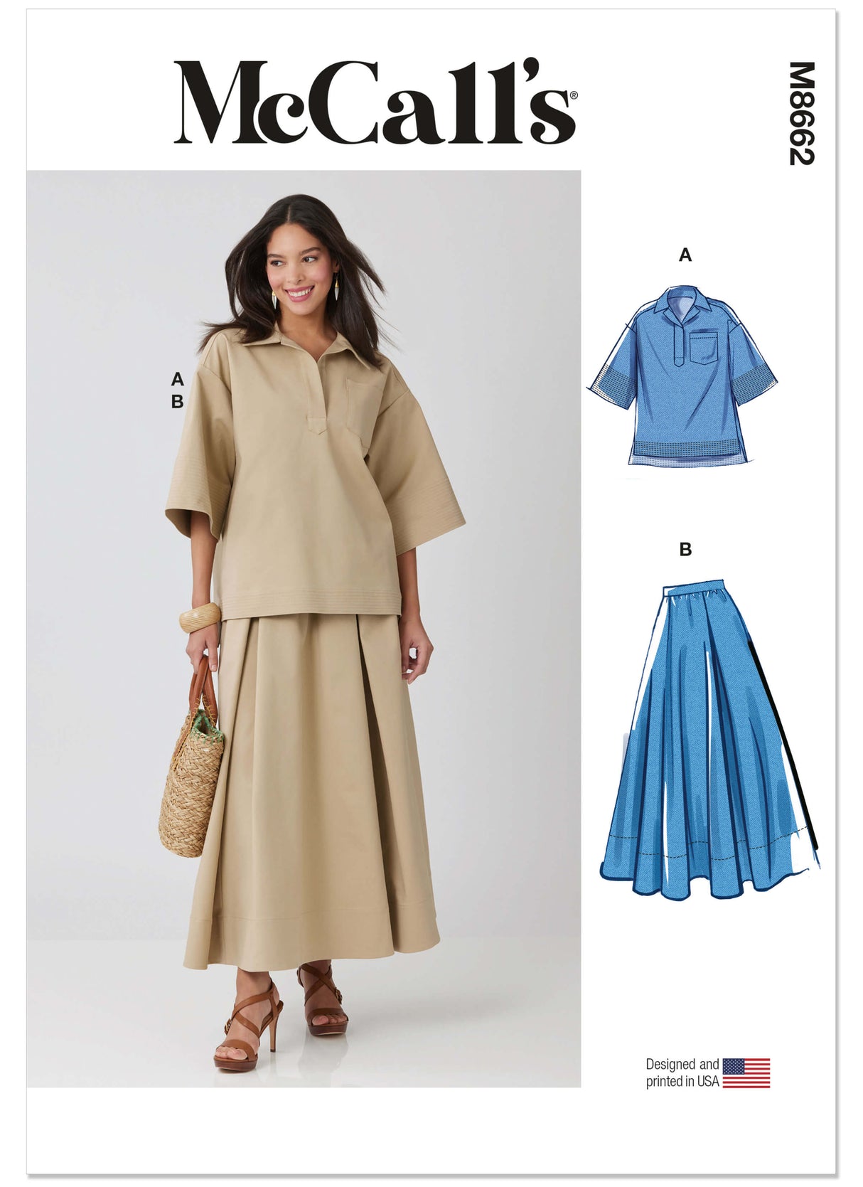Patron McCall's n°8662 – Haut oversize à col