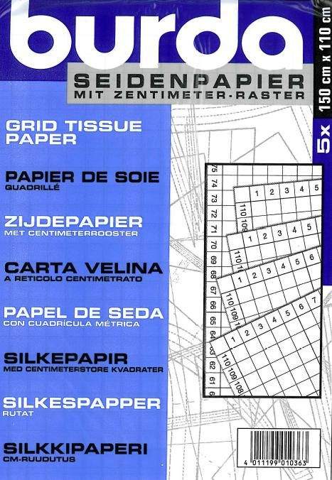 Papier de soie quadrillé Burda