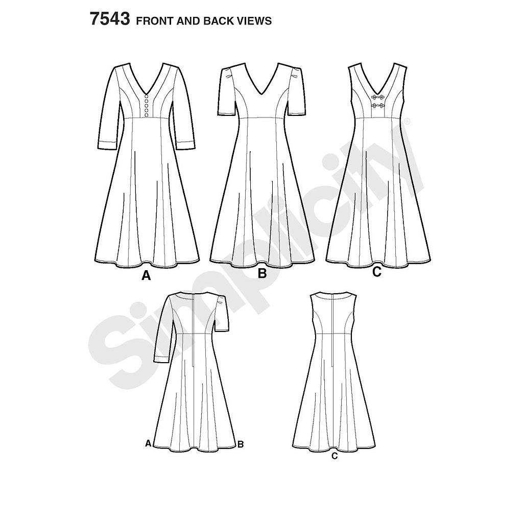 Patron Simplicity n°2247 – Robe femme