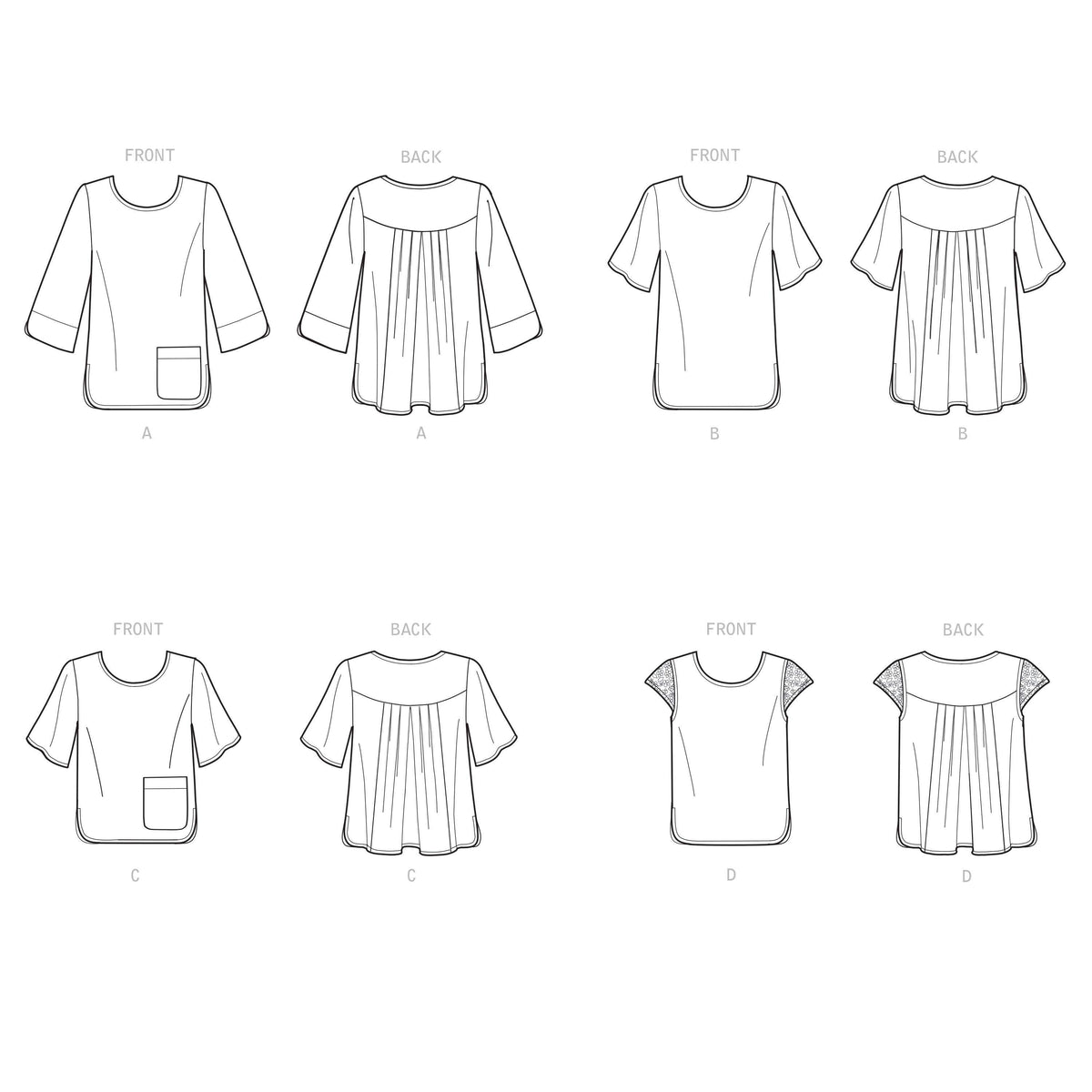 Patron Simplicity n°9107 – Blouse décontractée pour femme