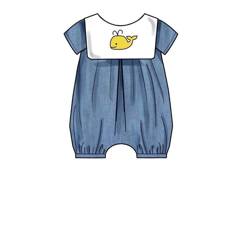 Patron Simplicity S9484.A - Barboteuses pour bébés