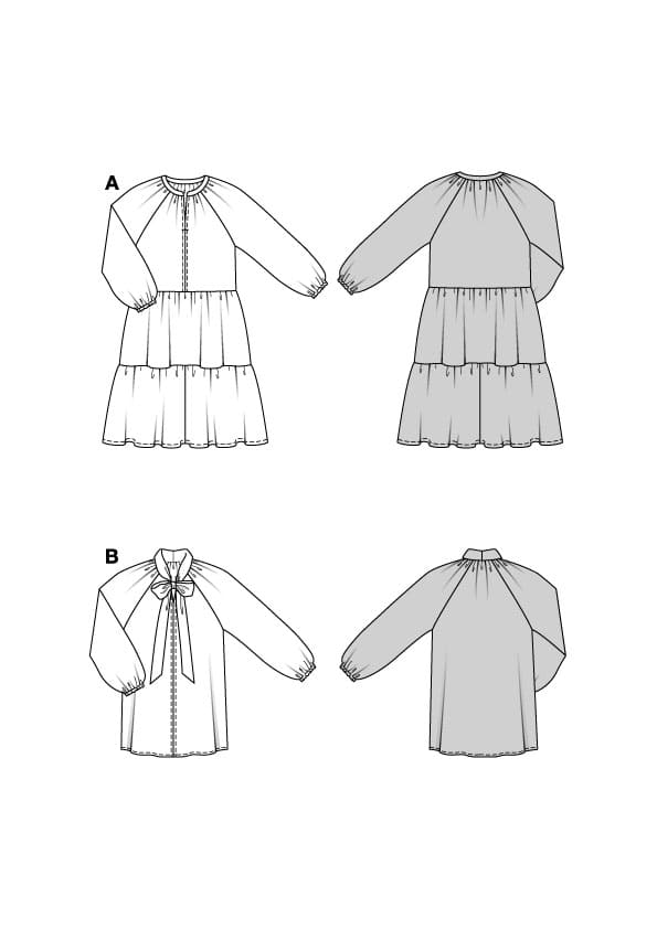 Patron Burda n°5605 - Robe et chemisier