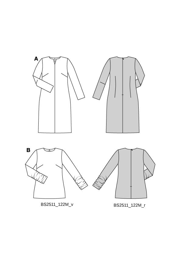 Patron Burda n°5606 - Robe midi et haut
