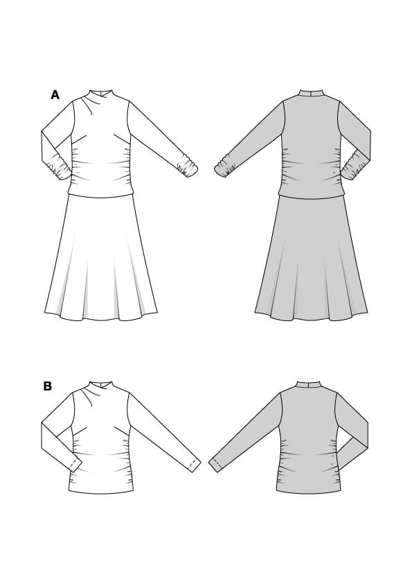Patron Burda n°5616 - Robe et haut