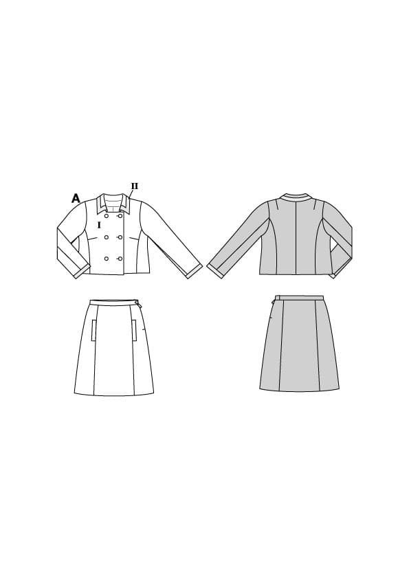 Patron Burda n°5617 - Ensemble tailleur