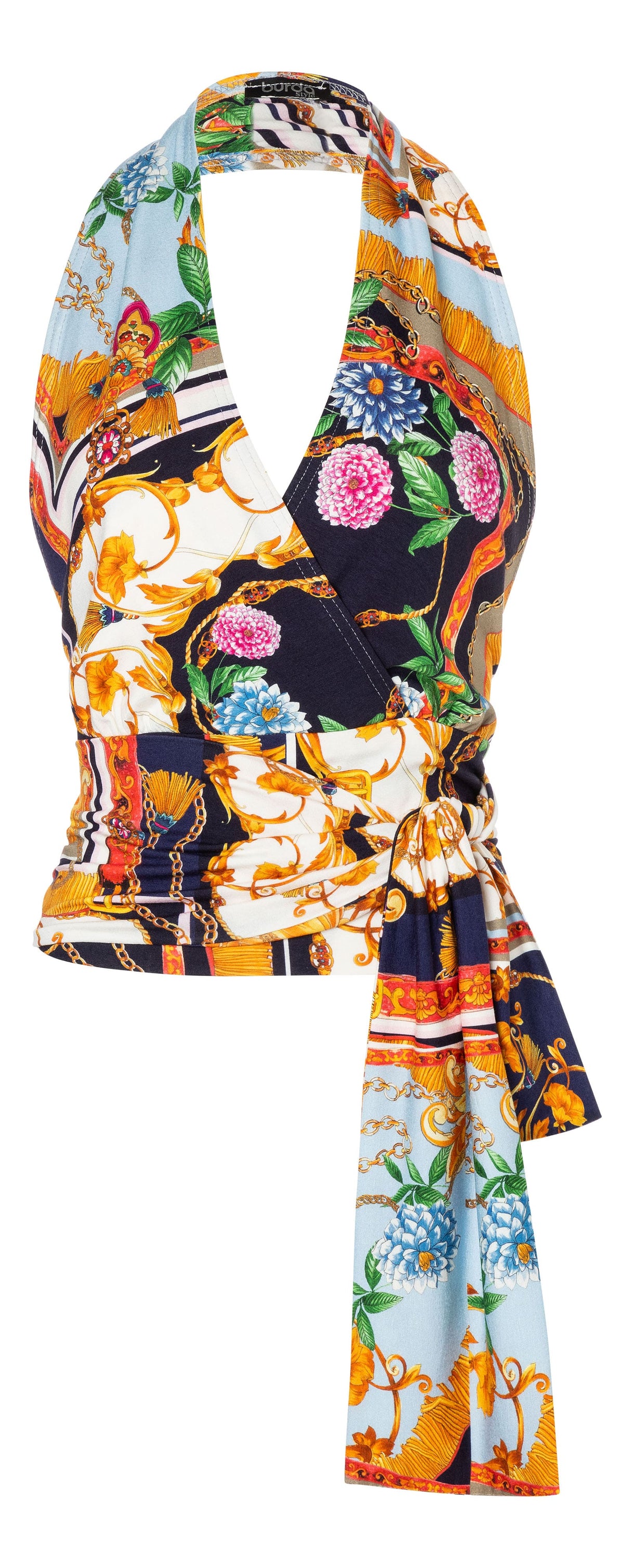 Patron Burda n°5664 - Tops dos-nu Christy