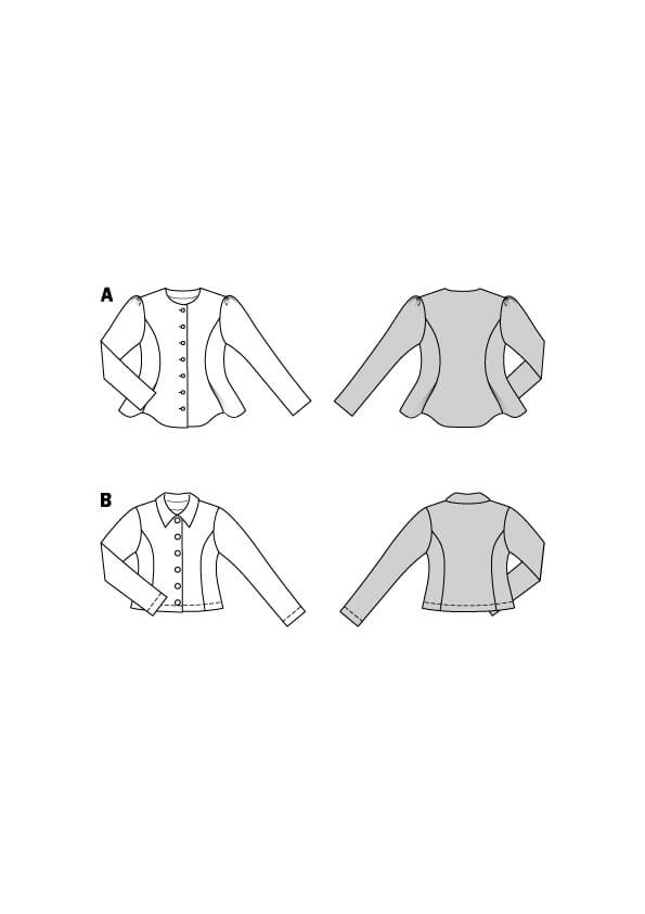Patron Burda 5667 – Cardigan femme en maille