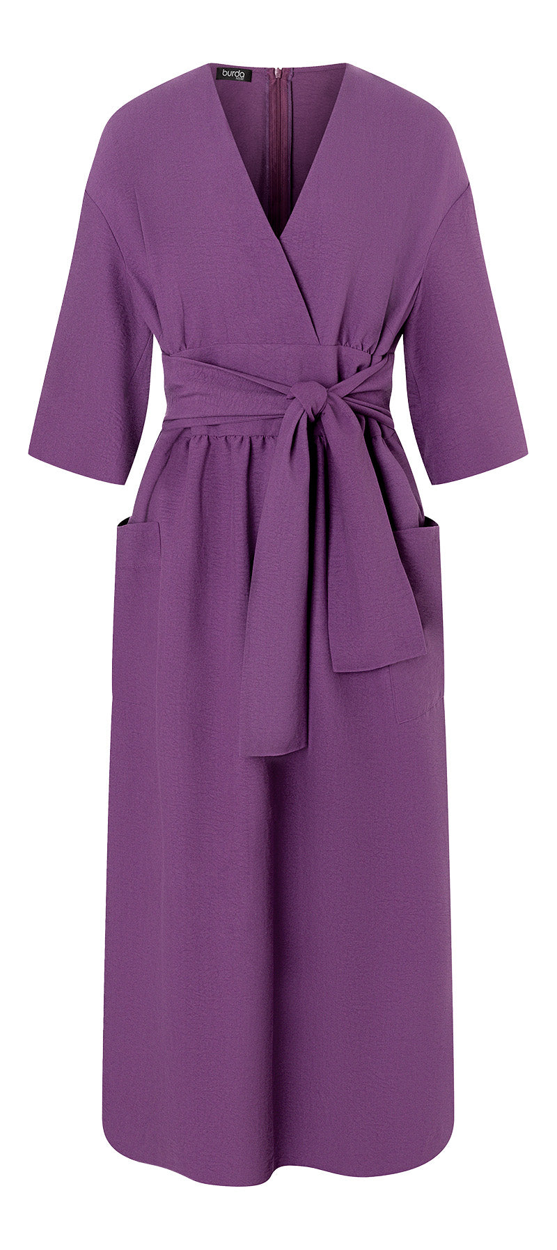 Patron Burda n°5724 - Robe portefeuille midi