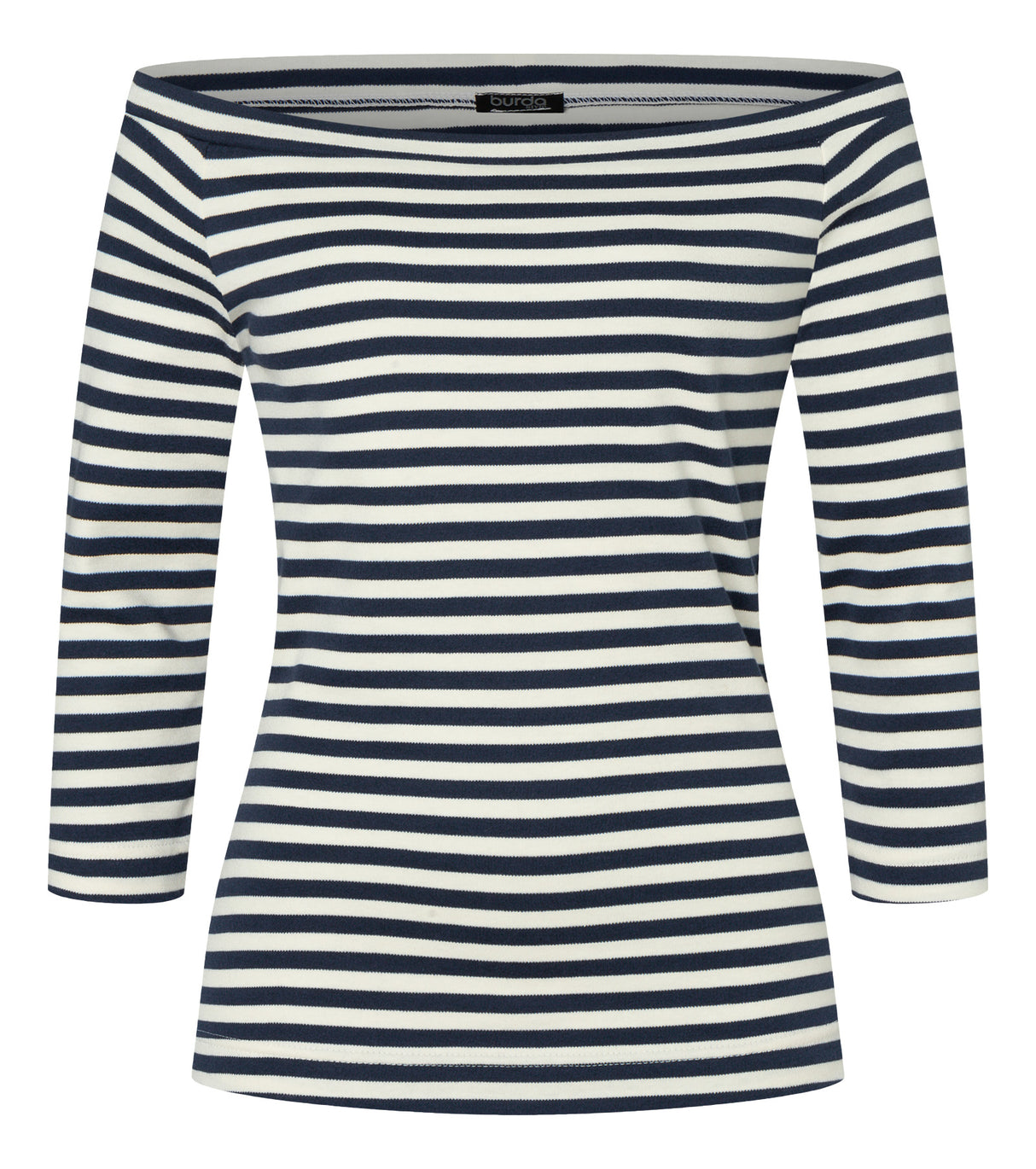 Patron Burda n°5730 – Tops à encolure bateau