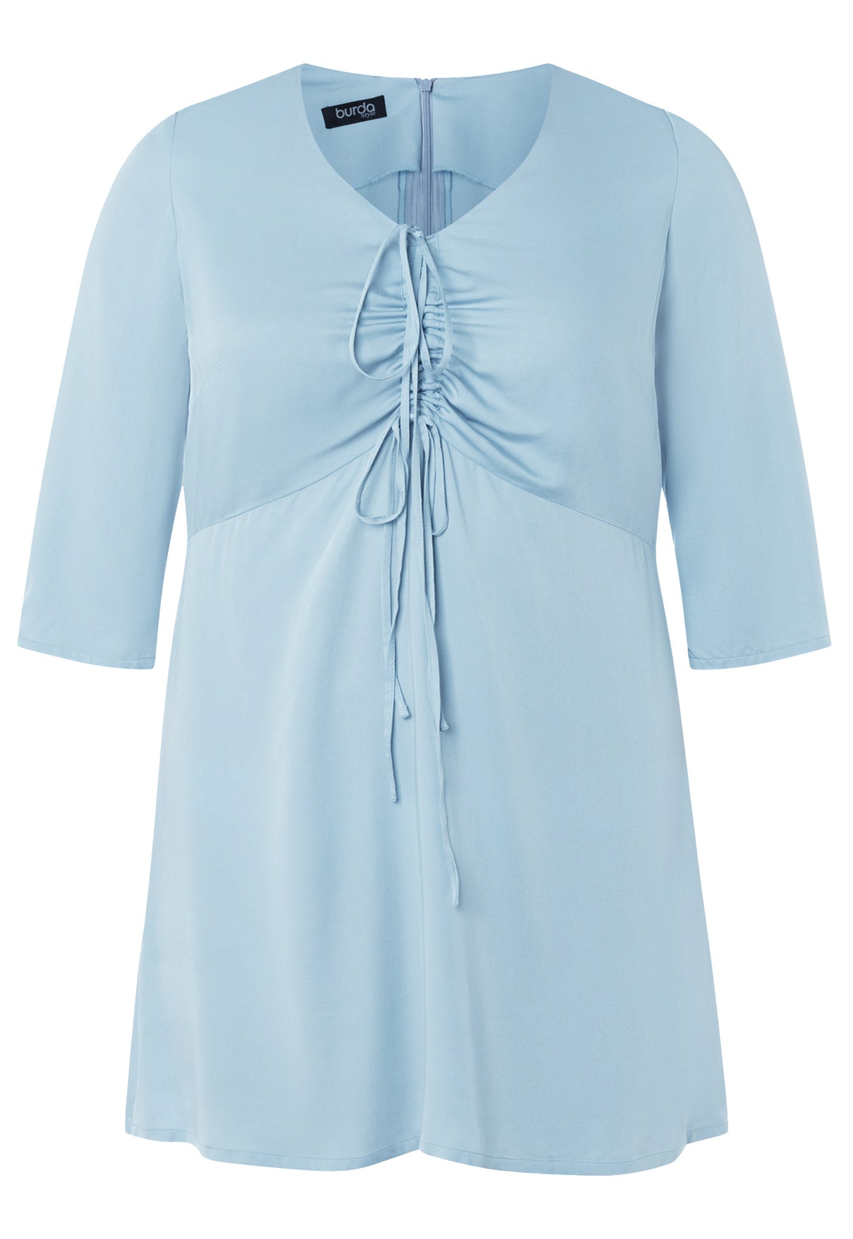 Patron Burda n°5732 – Blouse ou robe froncée à la poitrine
