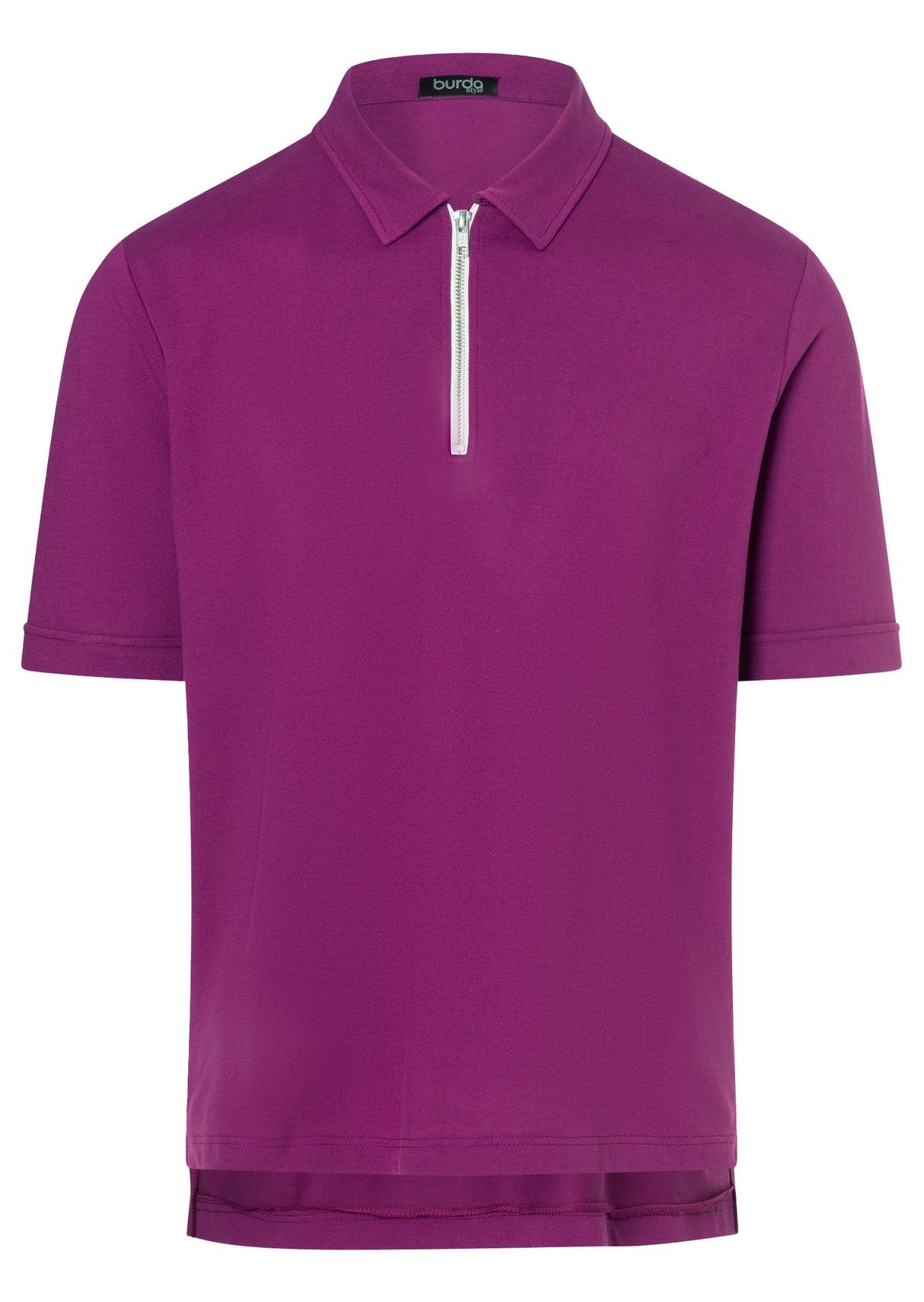 Patron Burda n°5744 – Polo zippé et sweat à empiècements