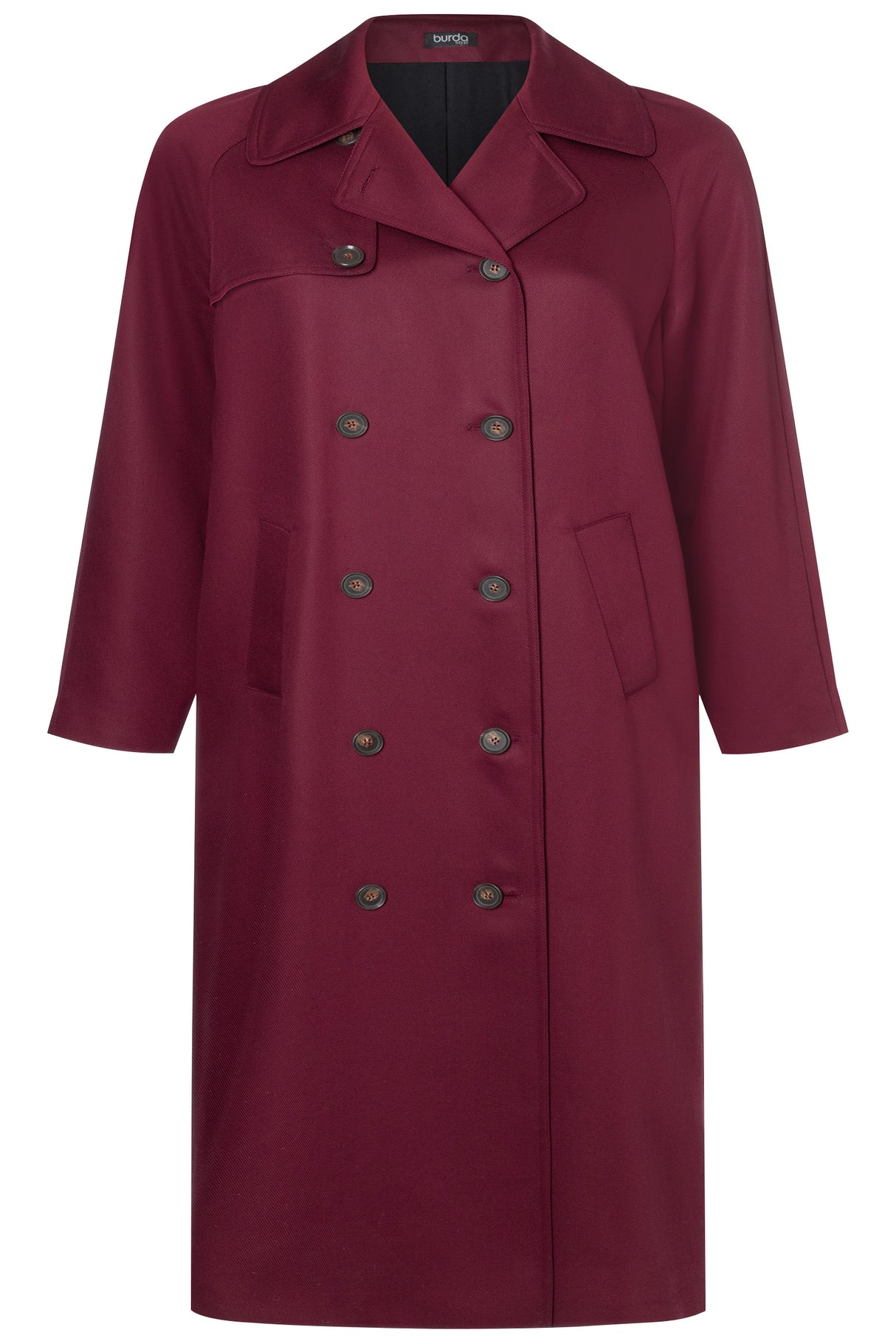 Patron Burda n°5747 – Manteau ou veste à manches raglan
