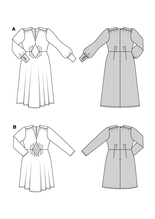 Patron Burda 5748 - Robe