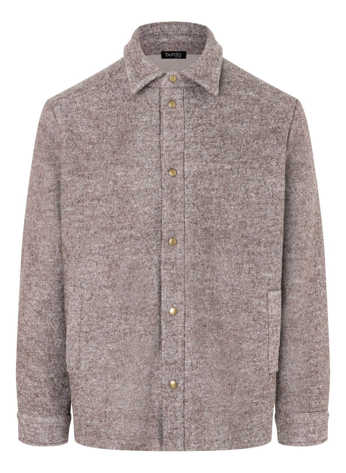 Patron Burda n°5768 – Veste Homme Style Bûcheron
