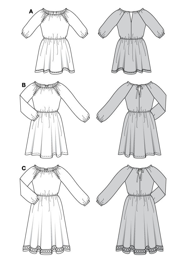 Patron Burda n°5772 – Robe Féminine Élégante
