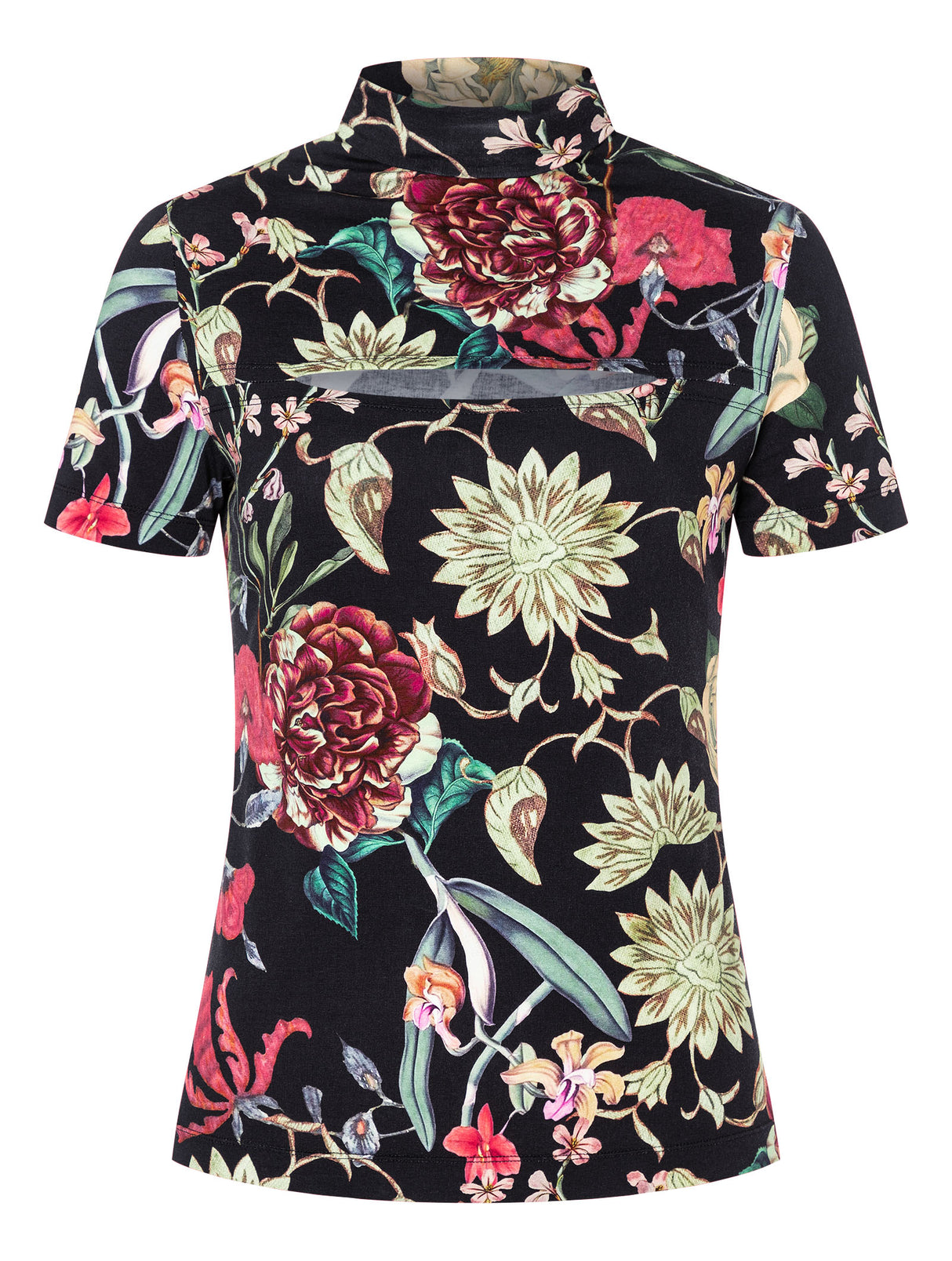 Patron Burda n°5774 – T-shirt à Col Cheminée et Détail Découpé