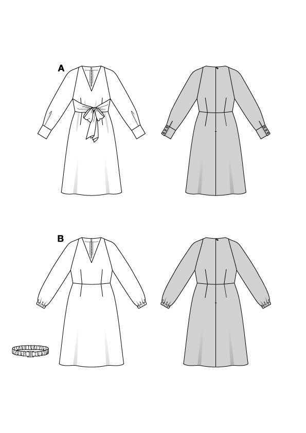 Patron Burda n°5777 – Robe Élégante et Polyvalente
