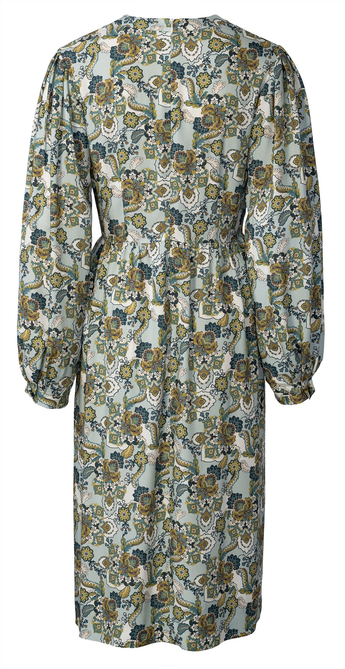 Patron Burda n°5784 – Robe Élégante avec Manches Volumineuses
