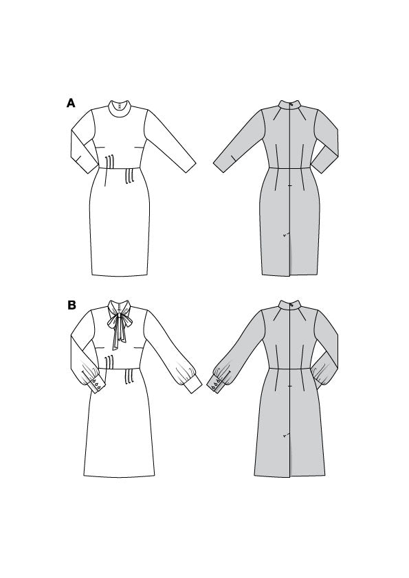 Patron Burda n°5798 - Robe Féminine