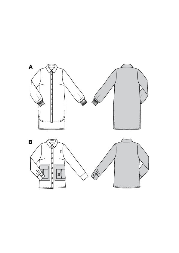 Patron Burda n°5800 - Chemise et Robe Chemise