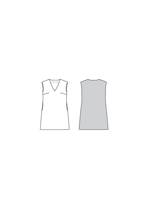 Patron Burda n°6048 – Robe chasuble avec encolure en V