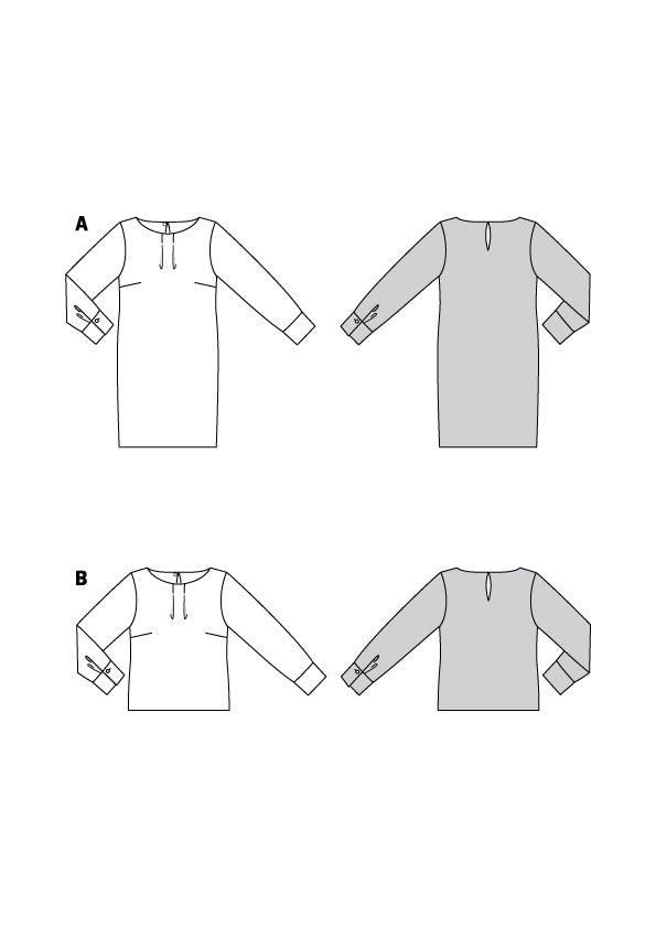 Patron Burda n°6077 – Veste structurée avec col officier