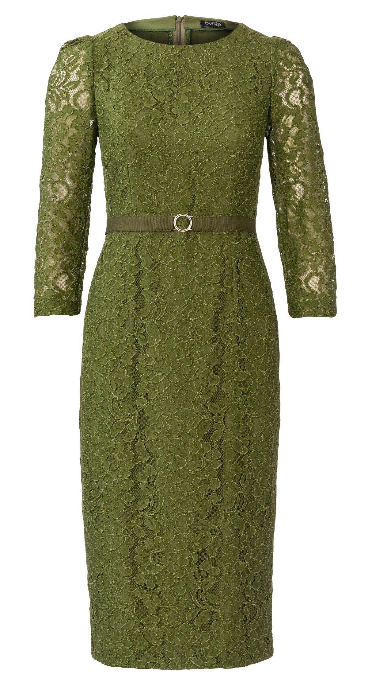 Patron Burda n°6083 – Robe festive à jupe ample ou robe fourreau en dentelle