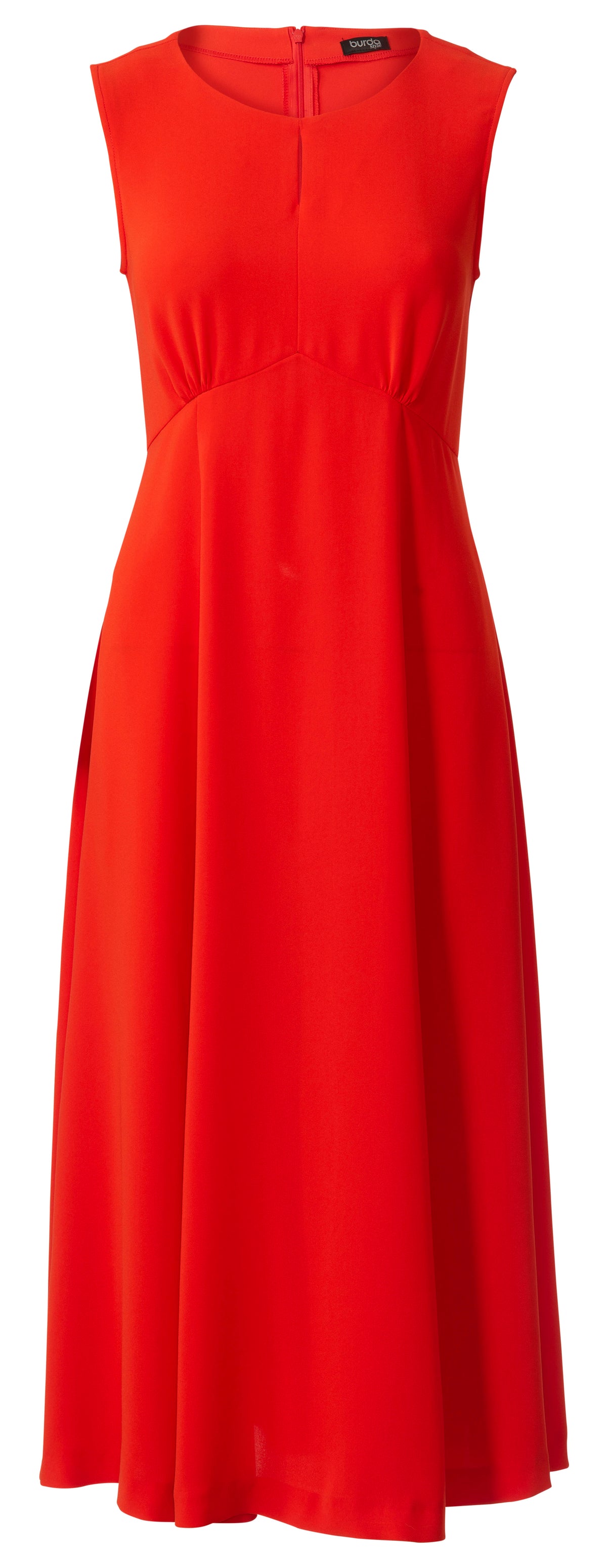 Patron Burda n°6133 – Robe féminine à jupe évasée